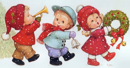 Новогодний праздник на прозрачном фоне для детей