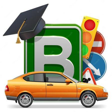 Машина автошколы вектор