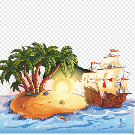 Остров и море для детей