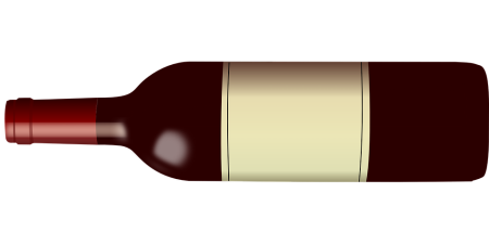 Бутылка с вином