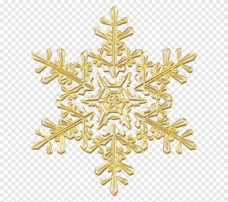 Золотые снежинки