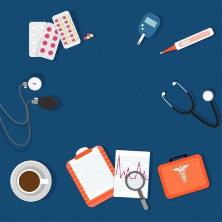 Фон с медицинскими предметами