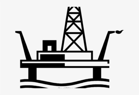 Нефтяная буровая вышка вектор
