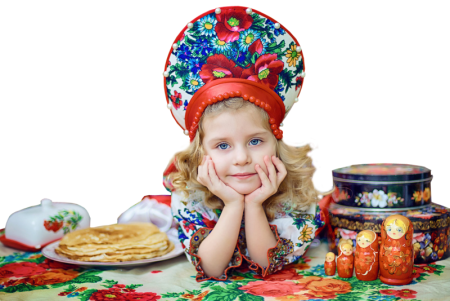 Масленица на прозрачном фоне