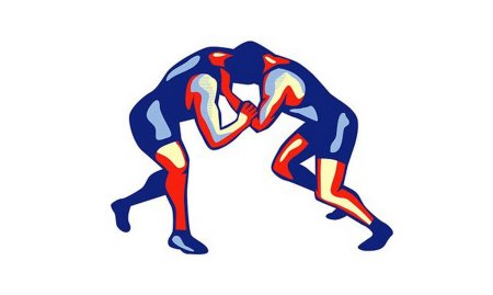 Греко Римская борьба вектор