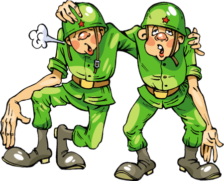 Мультяшный военный