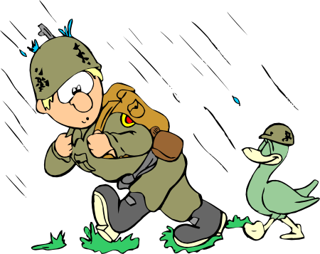 Мультяшный военный