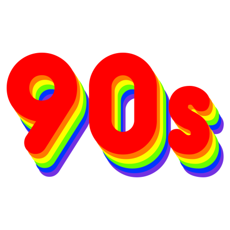 Надпись 90-е