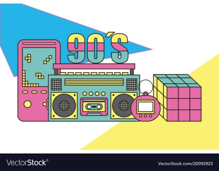Магнитофон 90-х вектор