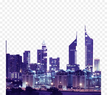 Очертания ночного города