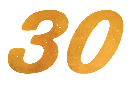 Цифра 30 красивая