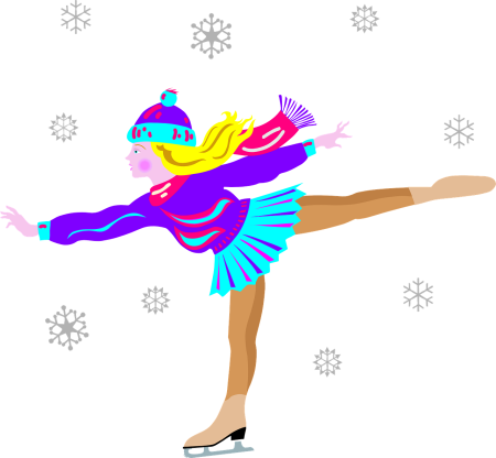 Фигуристка рисунок