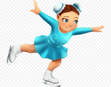 Фигуристка мультяшная