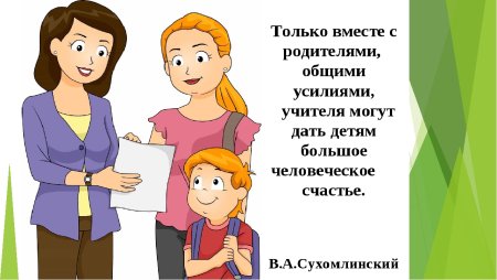 Беседа педагога с родителями