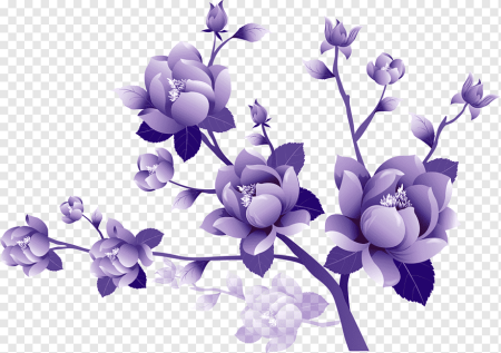 Фиолетовые цветы клипарт (54 фото)