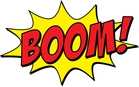 Надпись Boom