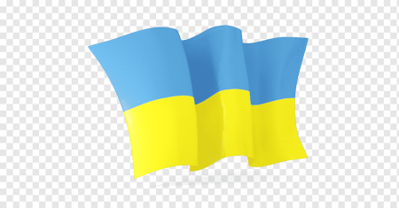 Флаг Украины на прозрачном фоне
