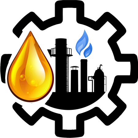 Нефтеперерабатывающий завод на белом фоне