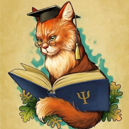 Стилизованный кот ученый