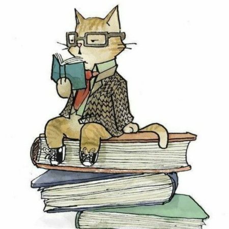Кот ученый на прозрачном фоне
