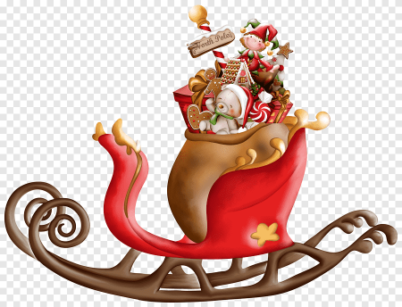Новогодние сани с подарками
