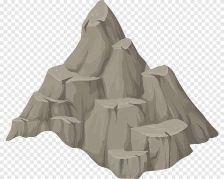 Скала на прозрачном фоне