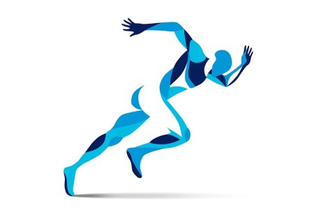 Стилизованная фигура спортсмена