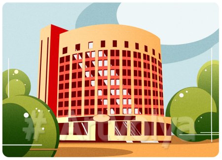 Гостиница Исеть Екатеринбург вектор
