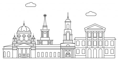 Памятник Екатеринбург вектор