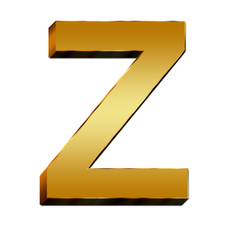 Объемная буква z