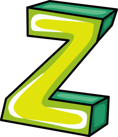 Объемная буква z
