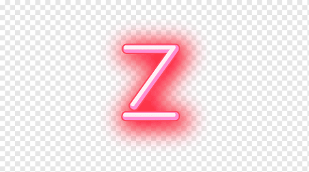 Неоновая буква z
