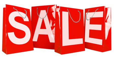 Sale на Красном фоне
