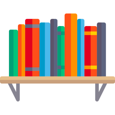 Книжная полка вектор
