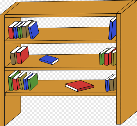 Книжный шкаф на прозрачном фоне