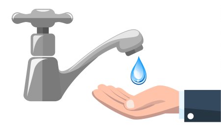 Водопроводный кран вектор