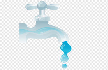 Кран с водой вектор