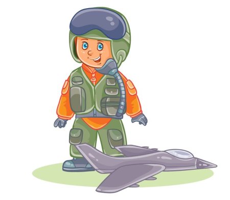 Военный летчик для детей