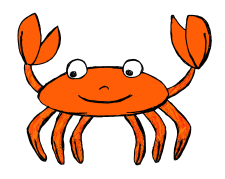 Краб рисунок