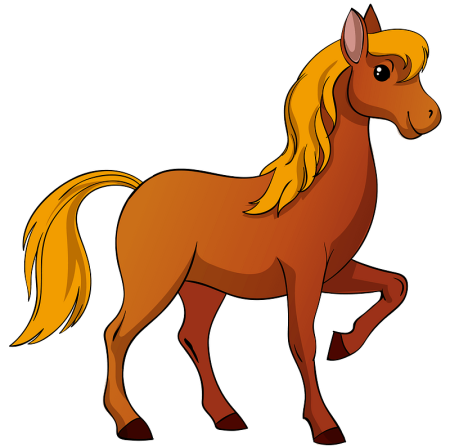 Конь рисунок для детей