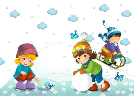 Клипарт зима для детей в детском саду (52 фото)