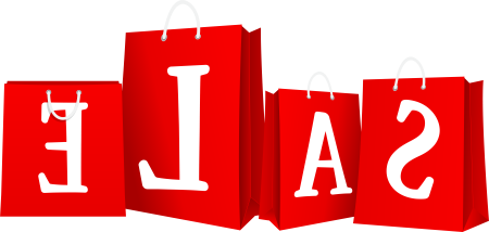 Скидка на прозрачном фоне