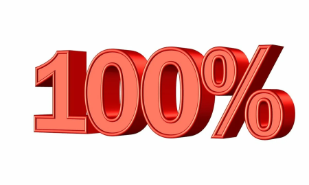 100 Процентов надпись