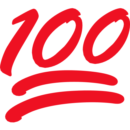 Значок 100%