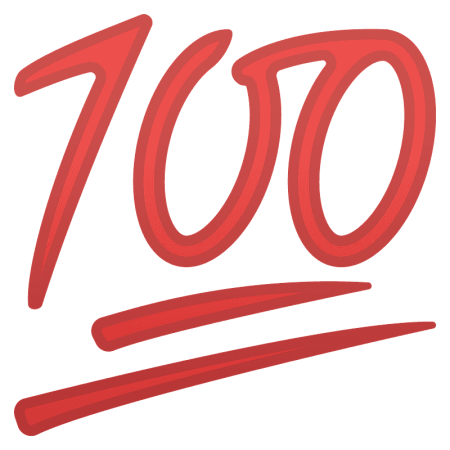 Значок 100%