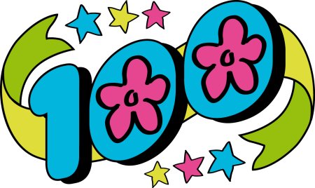 Цифра 100 для детей