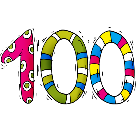 Цифра 100 для детей