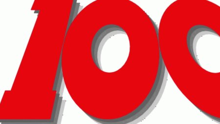 Красивая цифра 100 в картинках