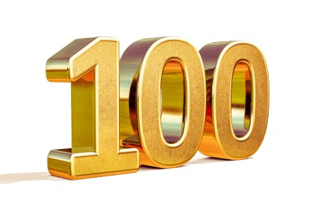 Золотая цифра 100