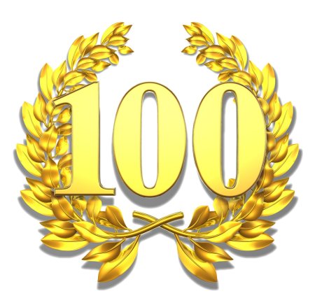 Красивая цифра 100